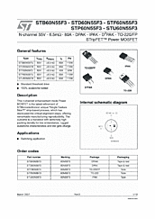 DataSheet STP60N55F3 pdf